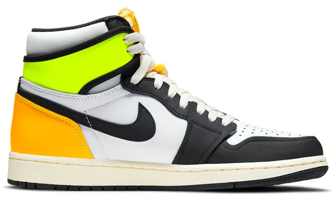Air Jordan 1 Retro High OG 'Volt Gold' – White / Volt / Metallic Gold (555088-118)