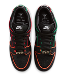 NIKE SB Dunk Low Pro QS BlackWhite-Challenge Red NoirRouge Challenge Blanc