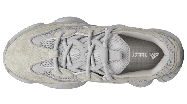 adidas Yeezy 500 Stone Taupe Lace-Up Sneakers