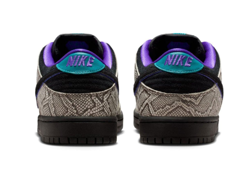 Nike SB Dunk Low Dashawn Jordan - Snake Skin  Black  Fierce Purple