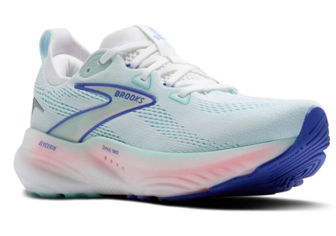 Brooks Glycerin 22 Running Shoe (Women) - WhiteLimpet ShellAmparo Blue