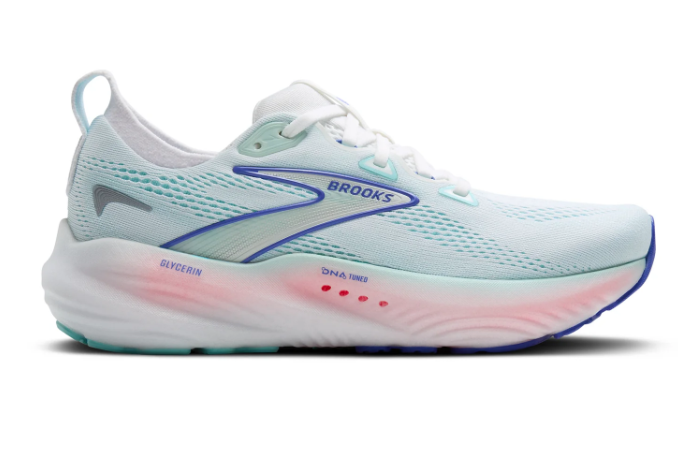 Brooks Glycerin 22 Running Shoe (Women) - WhiteLimpet ShellAmparo Blue